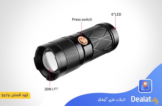 USB Rechargeable Powerful Flashlight GT50 - dealatcity store