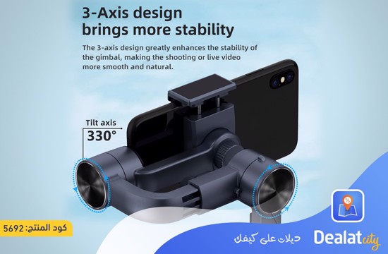 F10 3-Axis Handheld Gimbal Smartphone Stabilizer - dealatcity store