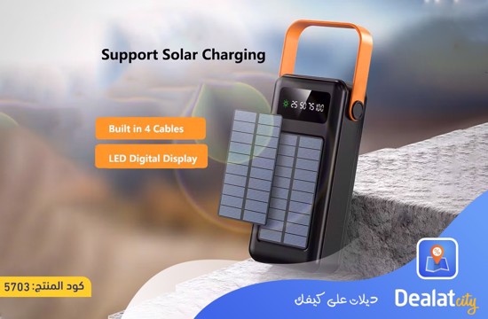 KAKUSIGA Solar Power Bank with Four USB Ports - dealatcity store