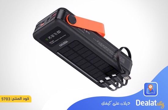 KAKUSIGA Solar Power Bank with Four USB Ports - dealatcity store