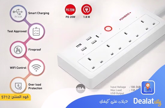 POWERO+ Smart Power Strip - dealatcity store