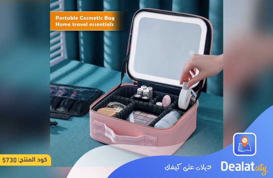 Makeup Travel Case with Mirror LED Light - dealatcity store