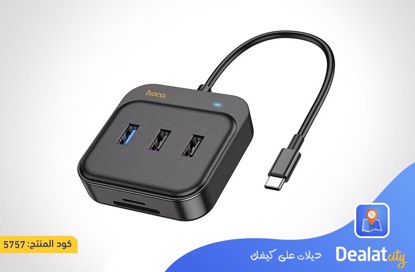 Hoco HB38 Type-C 7 in 1 HDTV+SD/TF+USB3.0+USB2.0x2+PD100W Converter - dealatcity store