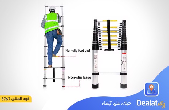 Telescoping Ladder Heavy Duty Aluminum Extendable Ladder - dealatcity store