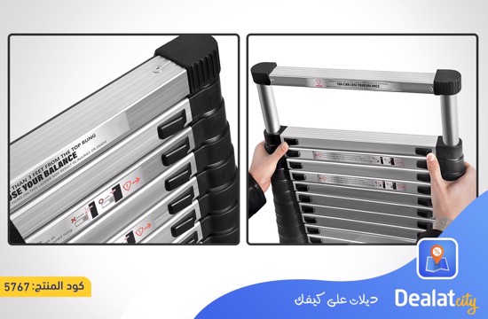 Telescoping Ladder Heavy Duty Aluminum Extendable Ladder - dealatcity store