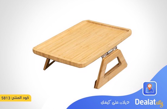 Wooden Sofa Arm Table With Clip - dealatcity store