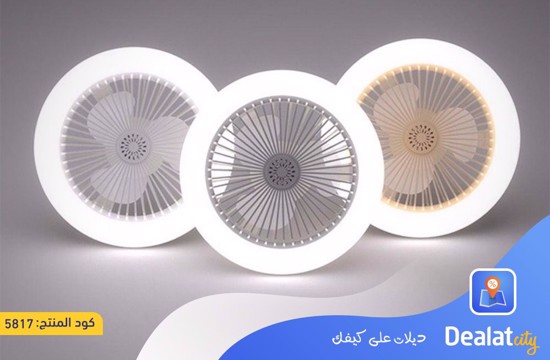 Modern Ceiling Multifunction Fan with LED Light - dealatcity store