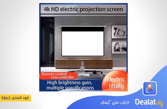 Retractable and Foldable Hanging Projector Display Screen - dealatcity store