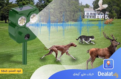 Solar Powered Waterproof Ultrasonic Rats & Animals Repellent - dealatcity store	