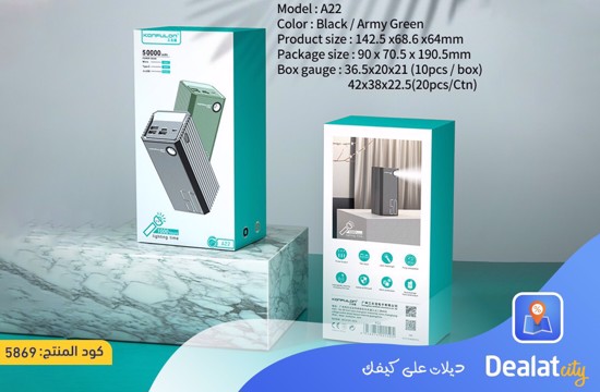 Konfulon A22 Power Bank 50000mAh - dealatcity store