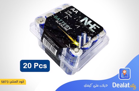 NHE (AA) Alkaline Battery Plastic Box - 20 Pcs - dealatcity store