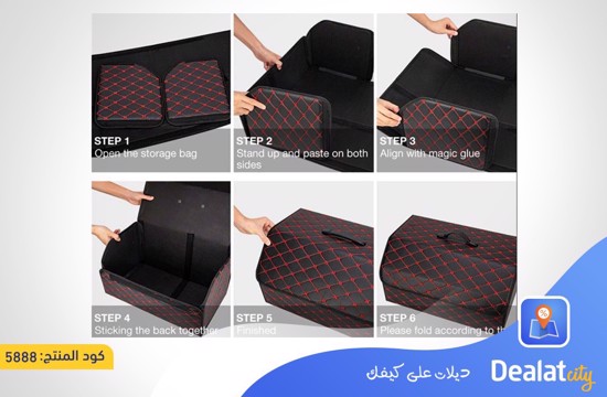 Space-saving and Waterproof Foldable Large Capacity Car Organizer Storage Bag - dealatcity store