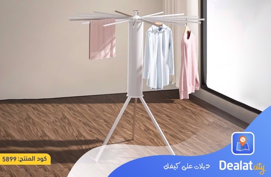 Foldable Tripod Winged Rotating Clothing Laundry Rack - dealatcity store