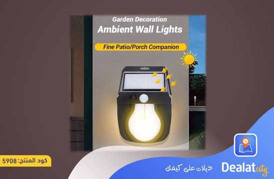 Solar Wall Light Lamp with Motion Sensor - dealatcity store