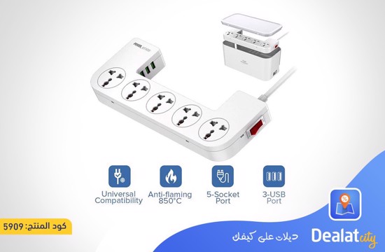 BoxPro 2500W 3-in-1 power strip - dealatcity store