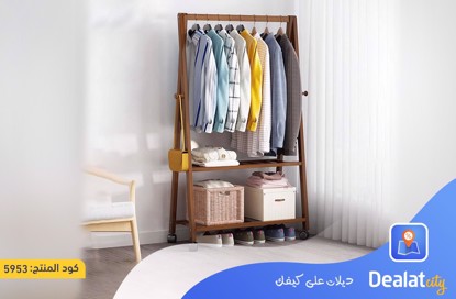 Clothes Rack with Two Bottom Shelves - dealatcity store