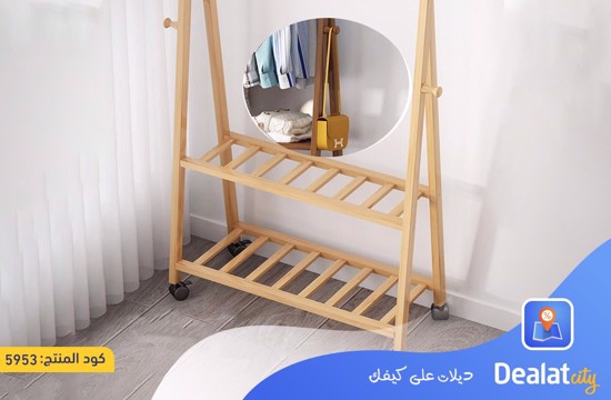 Clothes Rack with Two Bottom Shelves - dealatcity store