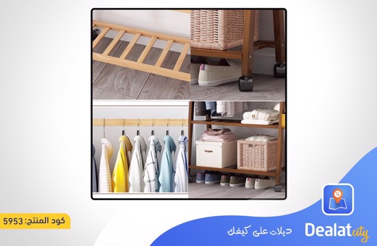 Clothes Rack with Two Bottom Shelves - dealatcity store