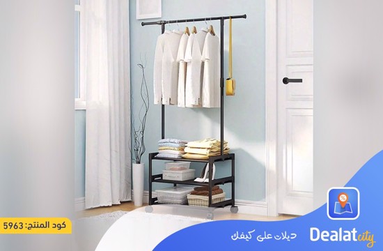 Multifunctional Clothes Organizer Rack with 3 Storage Racks - dealatcity store