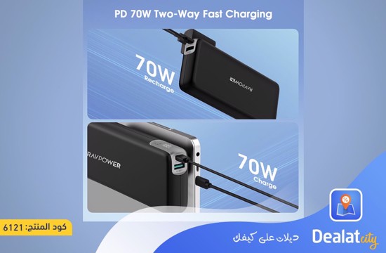 RAVPower RP-PB201 Pro 20000mAh PD65W Power Bank - dealatcity store