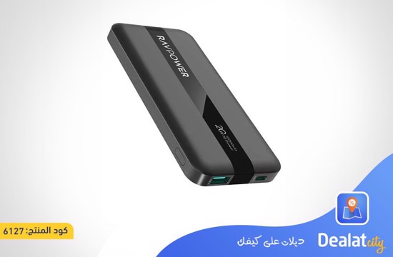 RavPower PB1236 Power Bank with Dual Ports (USB-A/USB-C) 20W 10000mAh