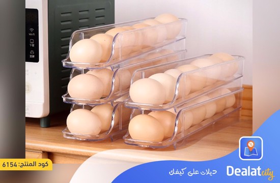 3-Layer Transparent Egg Organizer Holds - dealatcity store