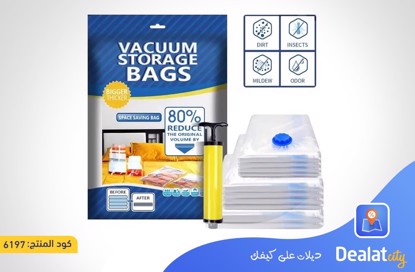 6 PCS Multisize Vacuum bag  Compress bags Set - dealatcity store