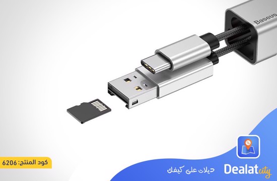 BASEUS Charging and Data Transfer Cable and Memory Card Reader  - dealatcity store