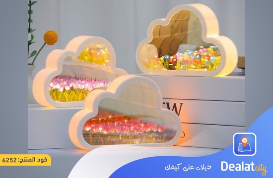 LED Lighted Rose Cloud Lamp and Mirror - dealatcity store