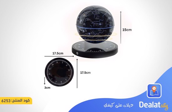 Maglev Star Chart Globe Light Lamp with Magnetic Base and 360 Degree Rotation