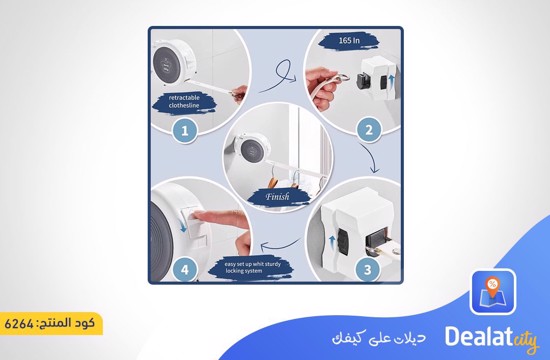 Retractable Clothes Dryer with Hanging Hole-dealatcity store