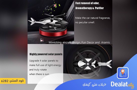 A Rotating Solar-Powered Aroma Diffuser in The Shape of a Helicopter Equipped-dealatcity store