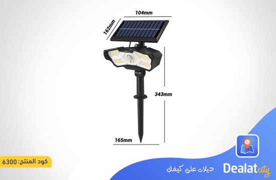 Waterproof Solar Powered LED Ground Lamp with Remote Control Suitable for Garden Lighting