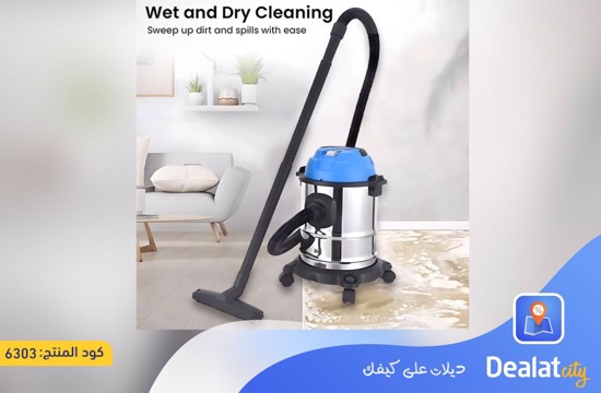 Sonifer 25L 2400W Barrel Vacuum Cleaner for Dry and Wet Cleaning