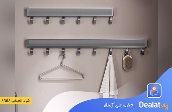 Space Saving Wall Mounted Foldable Mesh Clothes Dryer with Hanging Hooks for Drying Clothes