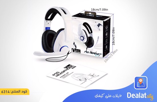 Adjustable Gaming Headphone with Crystal Clear Stereo Sound with Microphone and Noise Canceling Feature