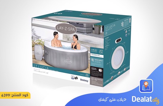 LAY Z SPA St.Lucia AirJet 3 Inflatable Hot Tub - dealatcity store