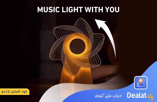 3D Rotating Windmill Led Night Light Table Lamp - dealatcity store