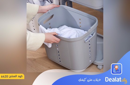 Space-saving 3-Tier Vertical Laundry Basket  - dealatcity store