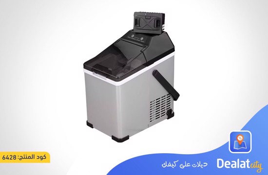 Portable Ice Maker 1.5L Capacity with Handle and Transparent Lid Produces 15kg Every 24 Hours