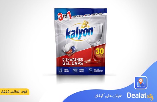 Kalyon Automatic Dishwasher Tablets (30 Tablets) Ideal for strong cleaning and shine