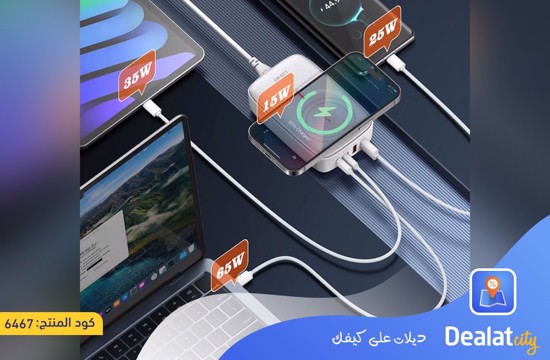 LDNIO Q4010 140W Multi-Port Wireless Charger - dealatcity store