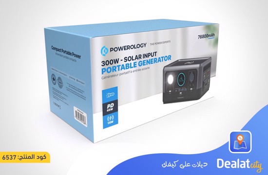 Powerology 300W Portable Power Generator - dealatcity store