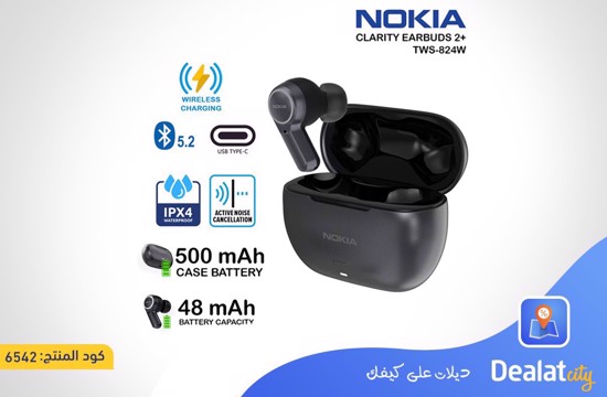 Nokia Clarity Earbuds 2+ TWS-824W with Charging Case - dealatcity store