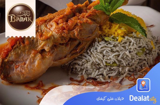 Order from the menu for 10 and pay 6.5 from Villa Babak Restaurant