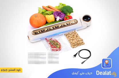 Multi-Purpose Vacuum Sealer and Bag Sealer with Touch Control to Preserve Food Longer