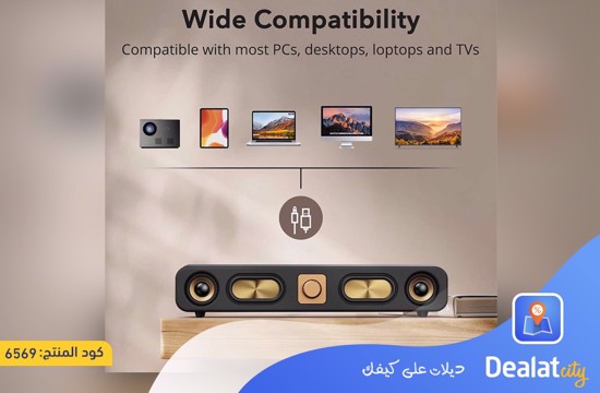 E-3404 10W 2400mAh Wireless Sound Bar Bluetooth Compatible - dealatcity store