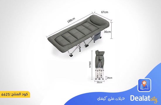 Foldable and Adjustable Bed with a Capacity of Up to 200 kg  - dealatcity store