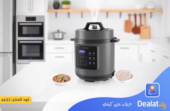 Porodo 1300W 6L Multi-Purpose Pressure Cooker - dealatcity store