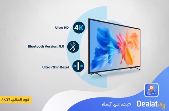 Powerology 55 or 65 Inch 4K UHD Android Smart TV - dealatcity store